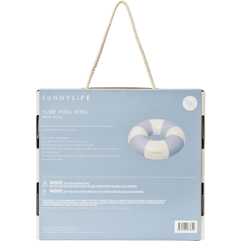 Tube Pool Ring: La Mer Med Blue Stripe