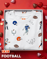 The Organic Long Sleeve Pajama Set [Football]