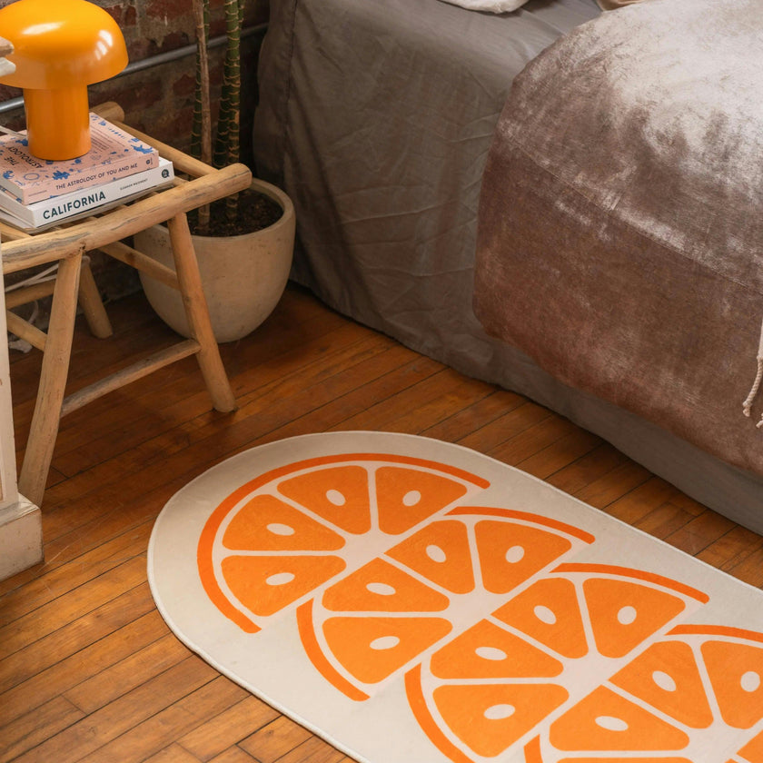 Modern Orange Rug by Johann Banta