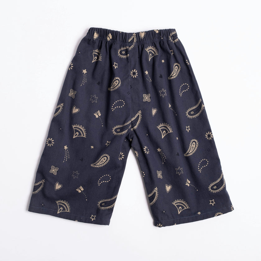 Wide-leg Pant in Midnight Bandana