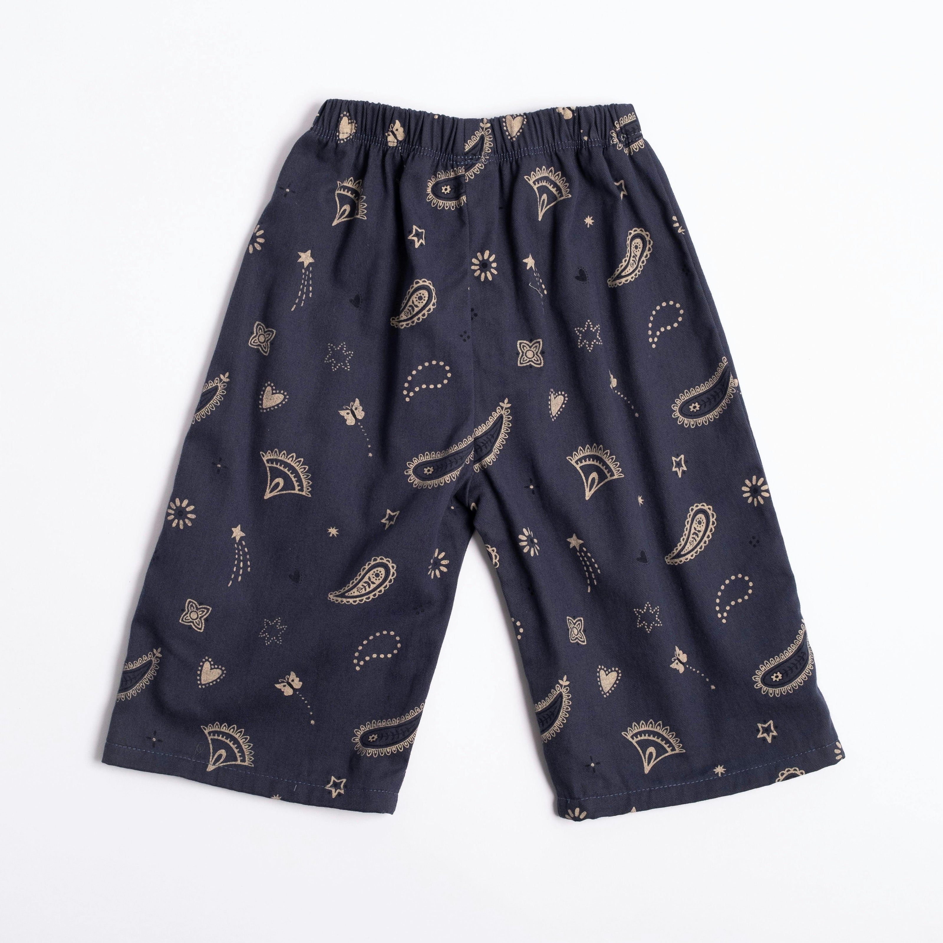 Wide-leg Pant in Midnight Bandana