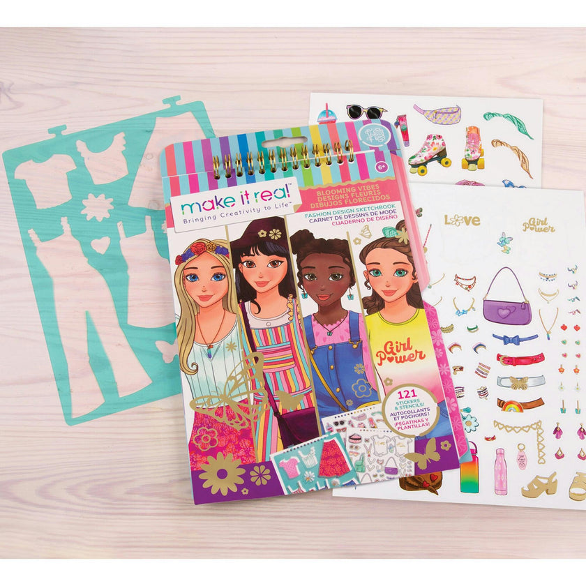 Fashion Design Sketchbook: Blooming Vibes