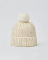 Alpine Cable Beanie with Pom