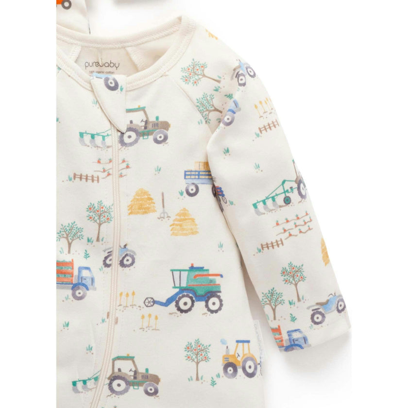 Printed Zip Growsuit Pack Farm Vehicles Print