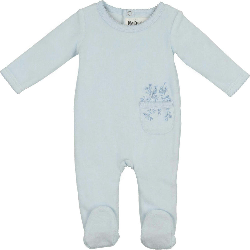 Velour Pocket Footie