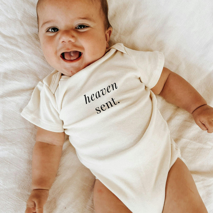 Heaven Sent Organic Cotton Baby Bodysuit