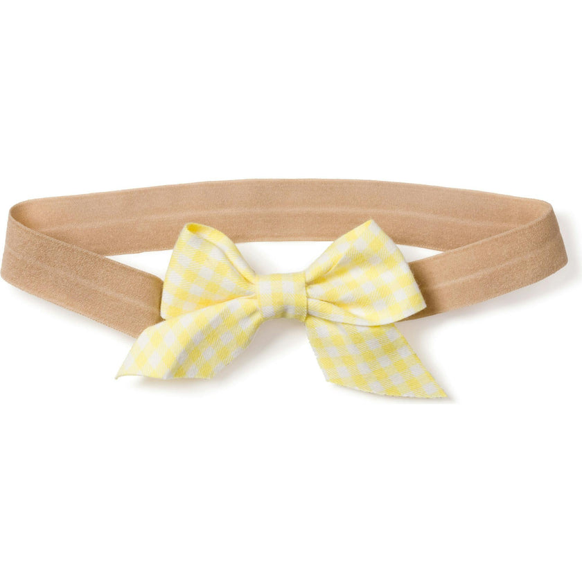 Girl's Twill Hair Bows in Pink Gingham