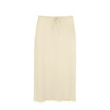 CRINKLE CREAM SKIRT