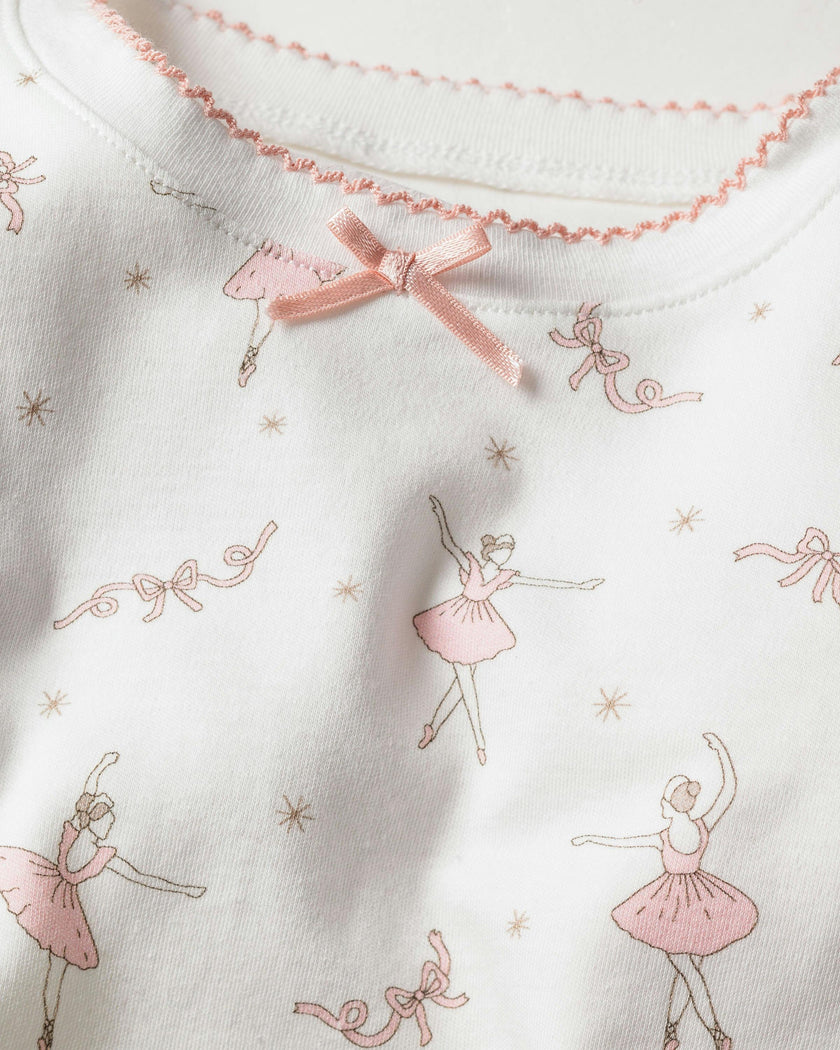 Kid's Pima Snug Fit Pajama Set in Sugar Plum Fairy