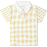 Organic Collar Tee & Shorts Set - Dotty Gingham