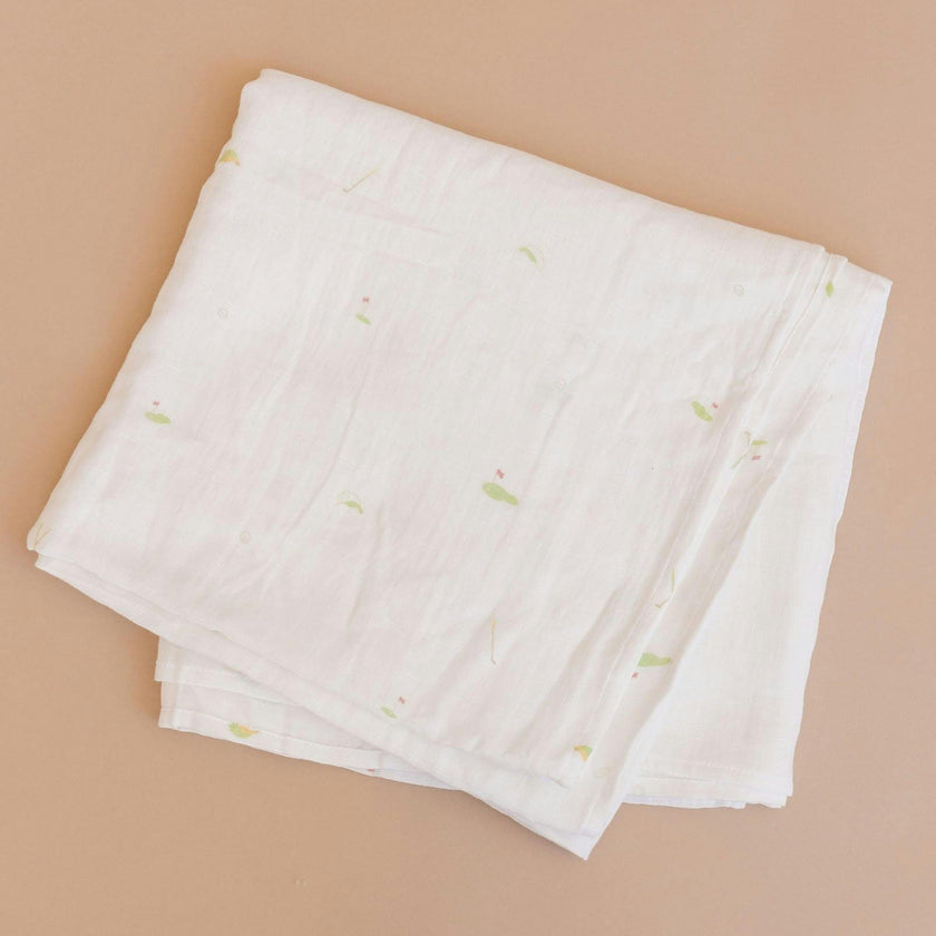 Organic Muslin Swaddle Set - Green