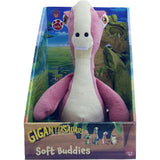 Gigantosaurus: 10" Soft Plush - Rocky - Pink & White Huggable Dino