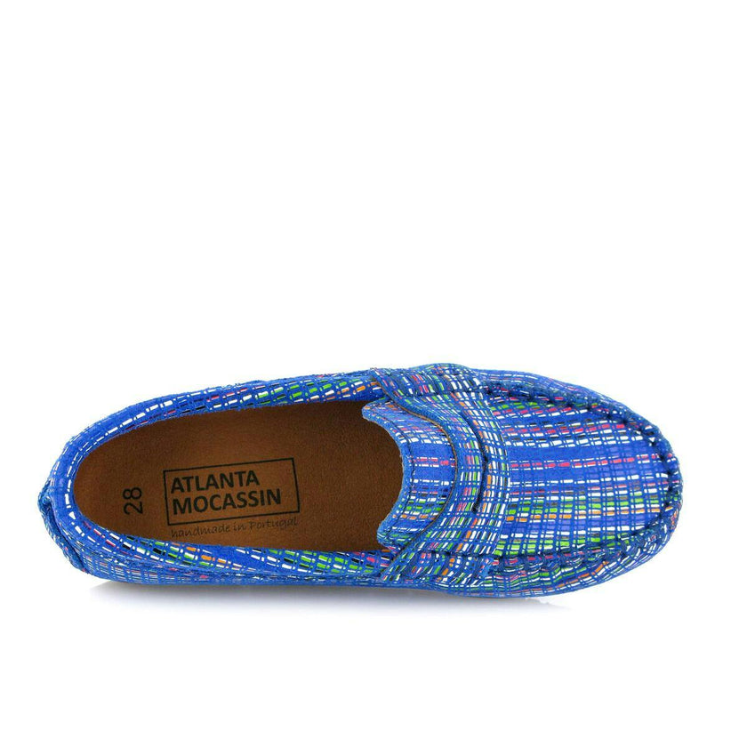 Penny Moccasins, Blue Multi