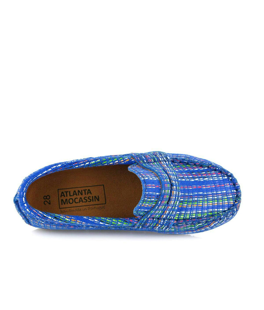 Penny Moccasins, Blue Multi