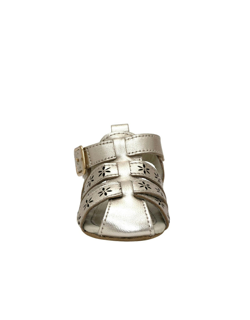 Fleur Gold Leather Sandal