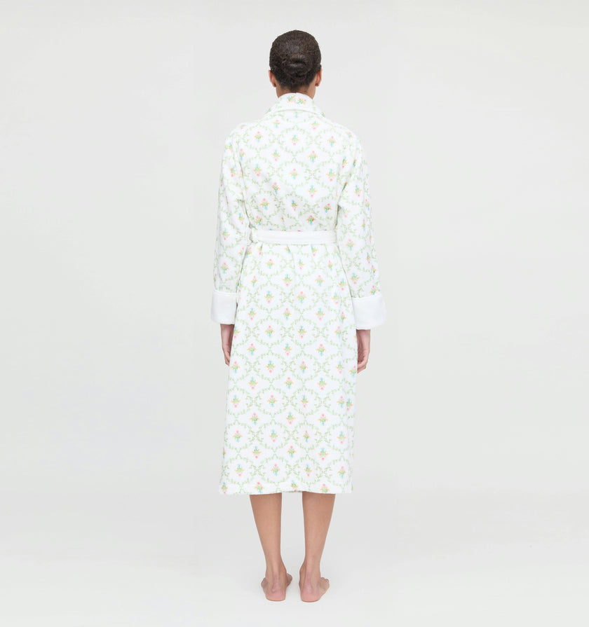 The Hotel Robe - Pastel Trellis