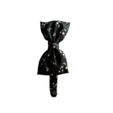 Liberty of London Bow Headband, Black/Pink Floral