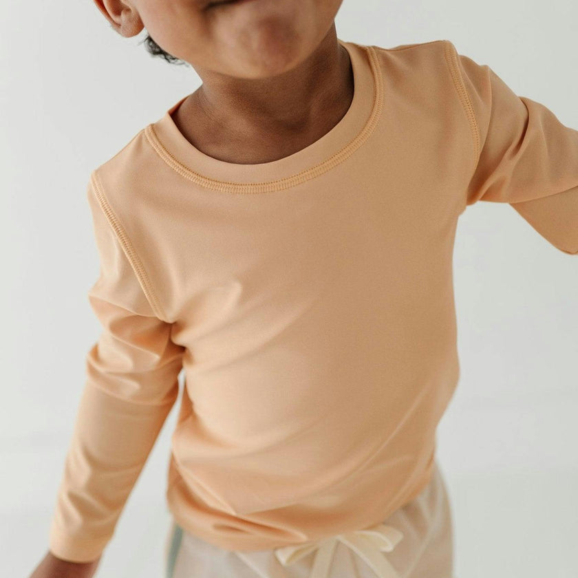 Boy's Long Sleeve Rash Guard Swim Shirt