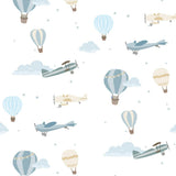 Little Airplanes Pima Long Pajama Set