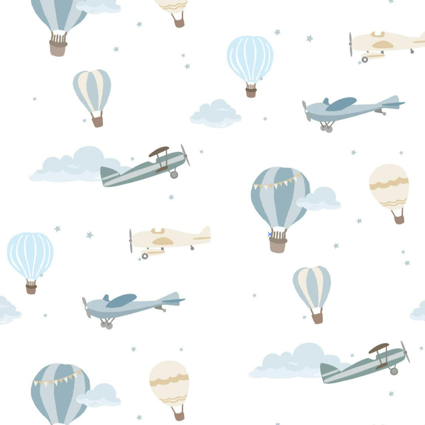 Little Airplanes Pima Long Pajama Set