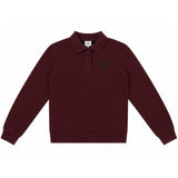 French Fleece Spandex Polo Sweatshirt