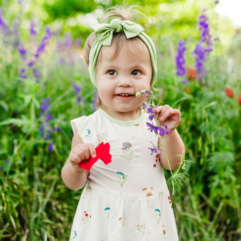 Twirl Bodysuit Dress, Wildflower