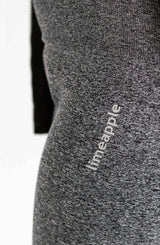 Seamless Activewear Leggings - Melange Charcoal