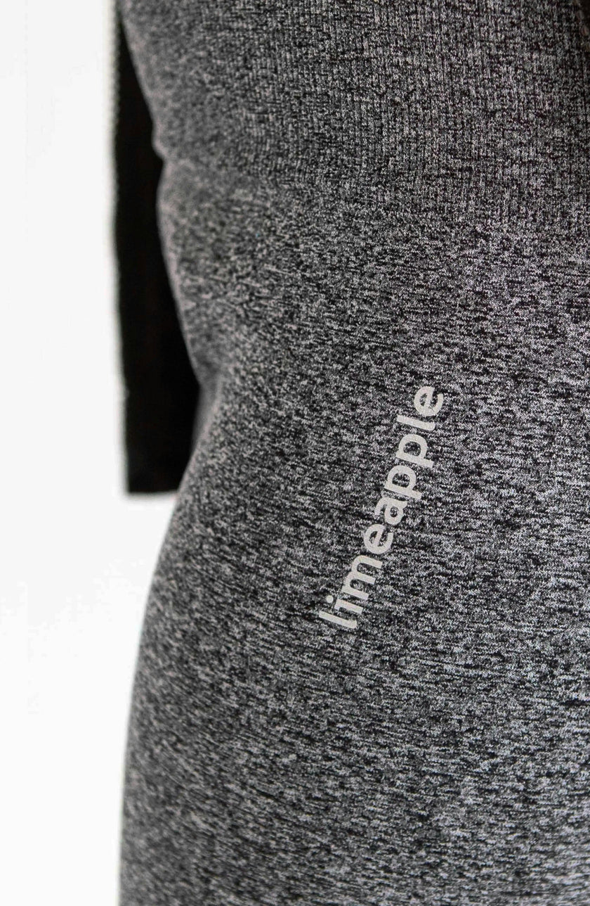 Seamless Activewear Leggings - Melange Charcoal