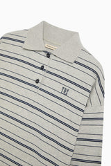 Ona Woman Polo Black Iris Stripe