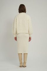 SAGE CARDI | IVORY