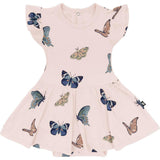 Twirl Bodysuit Dress, Pink