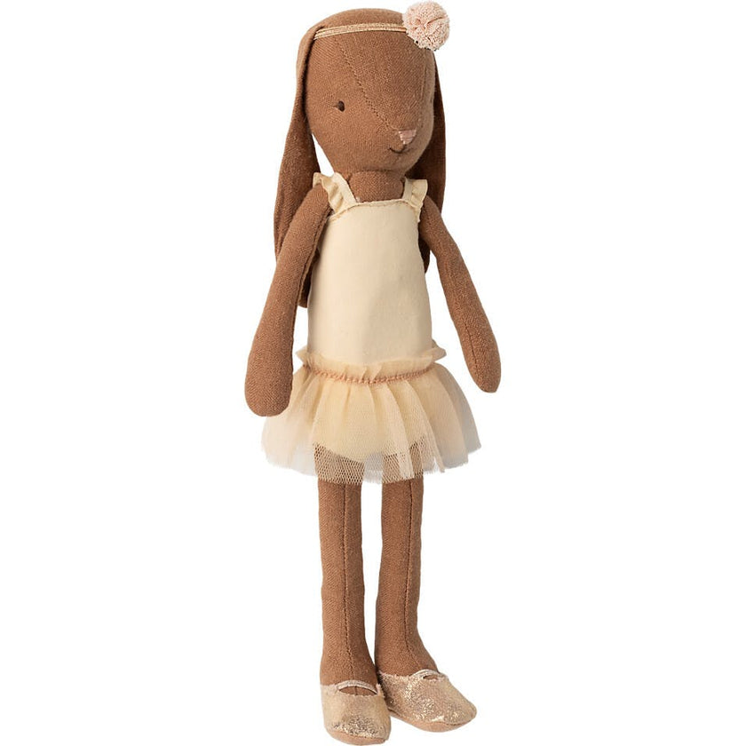 Bunny size 2, Chocolate brown - Ballet suit and skirt cream