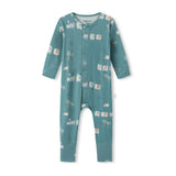Bamboo Footie Pajama Sleepsuit - Le Petit Express Green