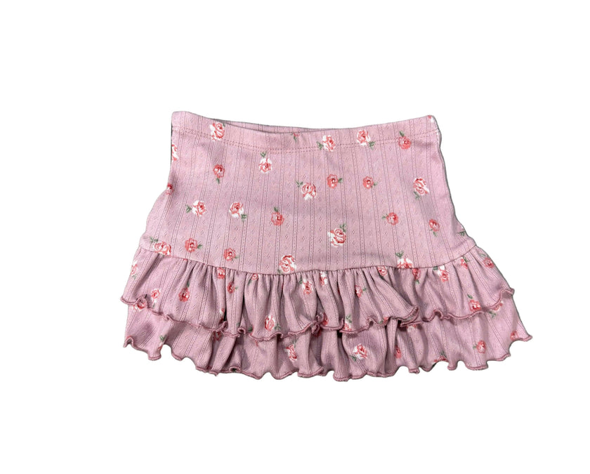 Girls Maggie Pink Floral Skirt