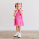 Raspberry Rhinestone Bow Baby Headband