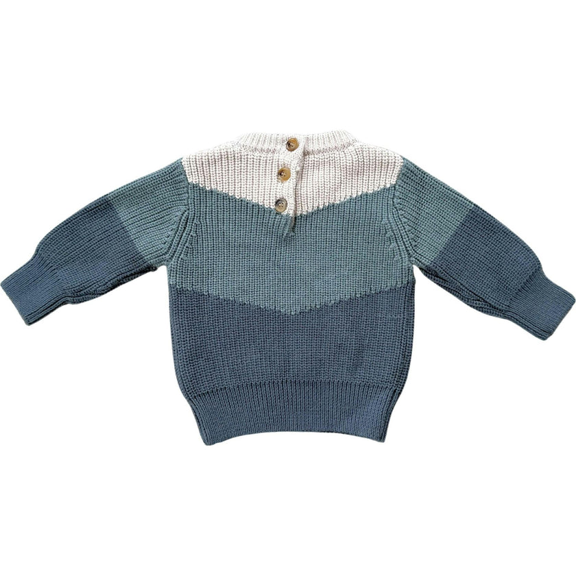 Girl's Colorblock Knit Sweater
