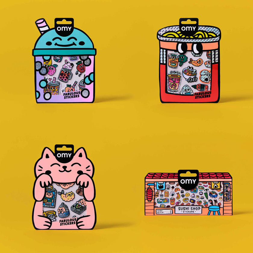 Japanese Shop - Bundle Of 4 Stickers