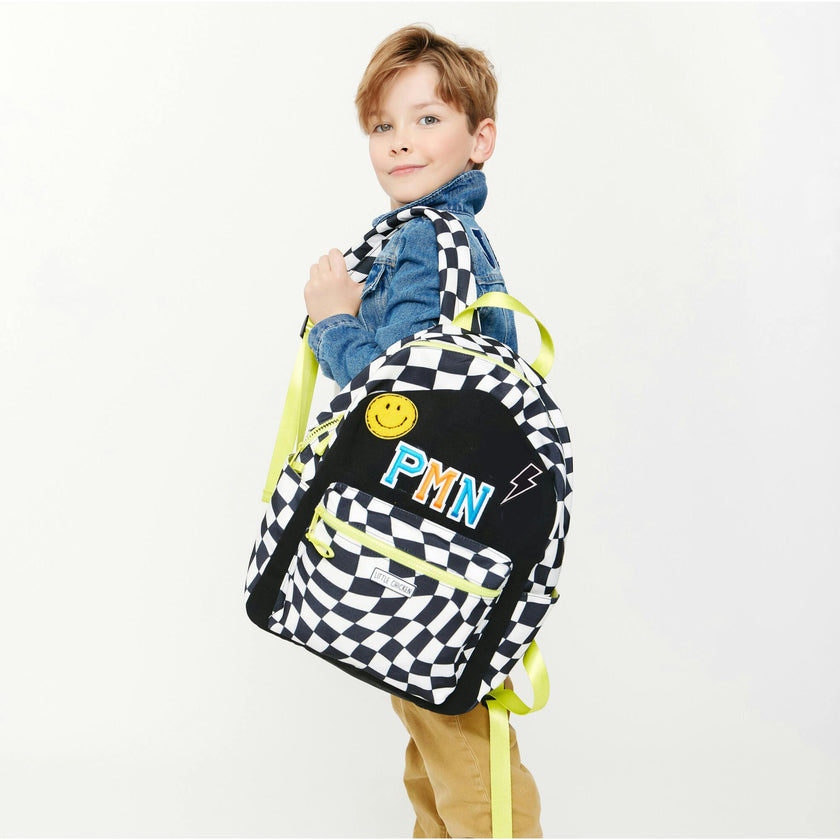 Customizable Groovy Check Backpack