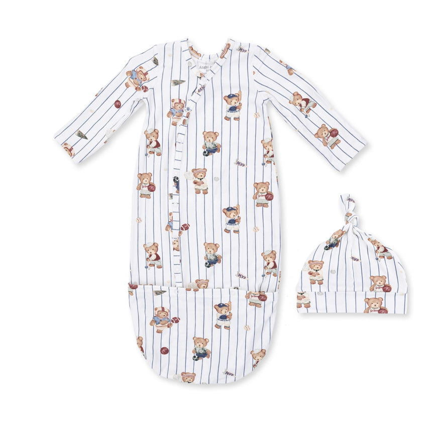 Mixed Sports Bears - Bundle Gown and Knotted Hat