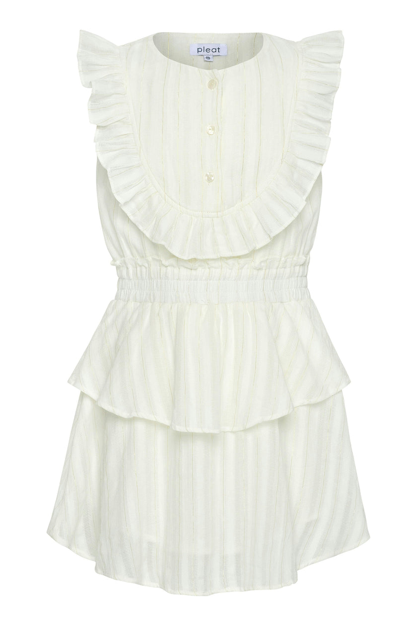 Jane Dress White/Gold