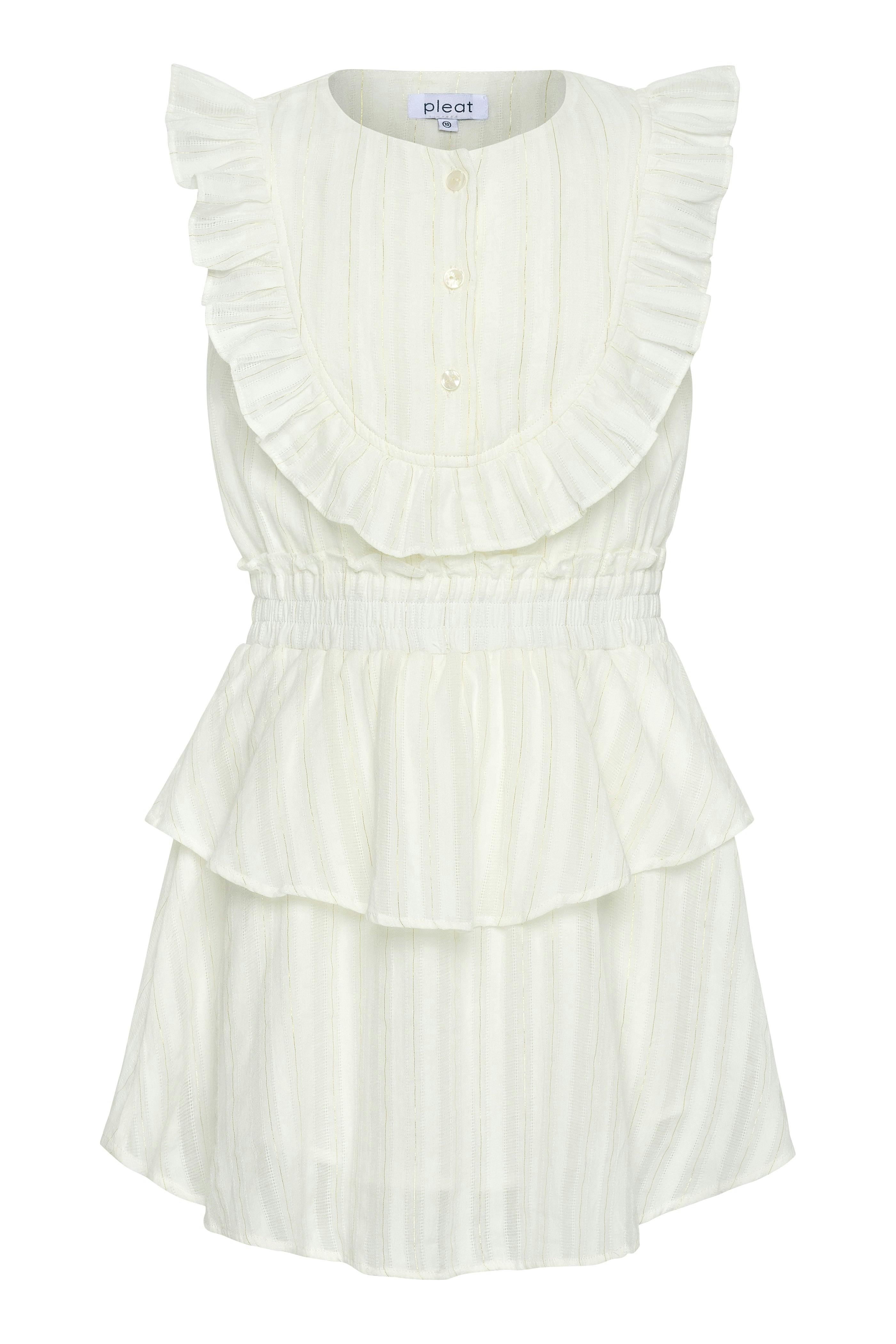 Jane Dress White/Gold