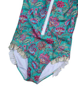 Long Sleeve Zip One Piece Swimsuit