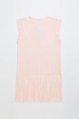 BIRDS DRESS BLUSH
