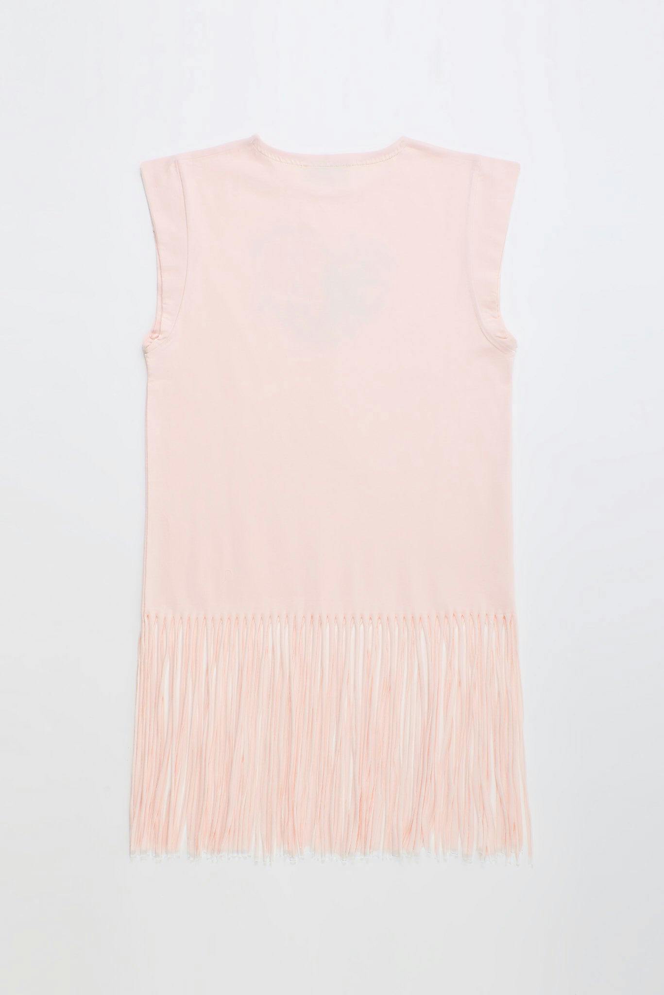BIRDS DRESS BLUSH