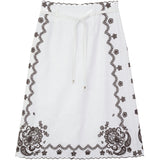 A line Embroidered Skirt