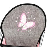Bayer Design Dolls: 9-In-1 Travel Bed Set - Grey, Pink, Butterfly