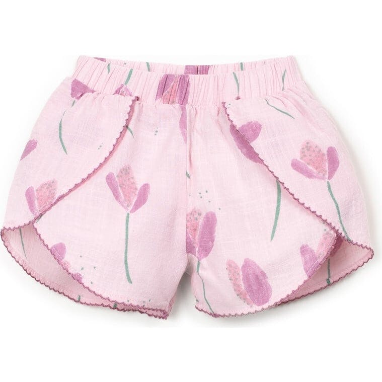 Tulip Print Woven Shorts