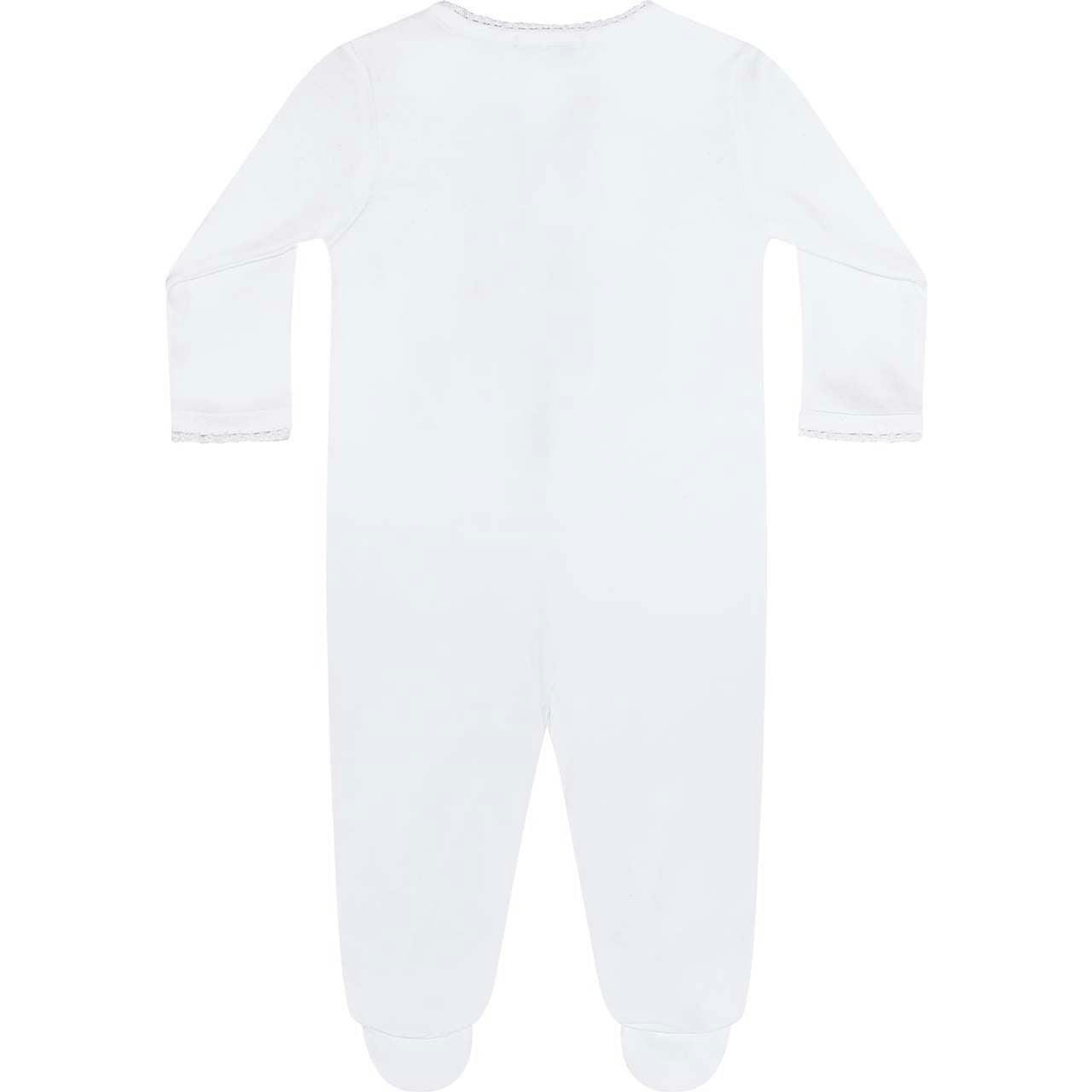 White Crochet Footie