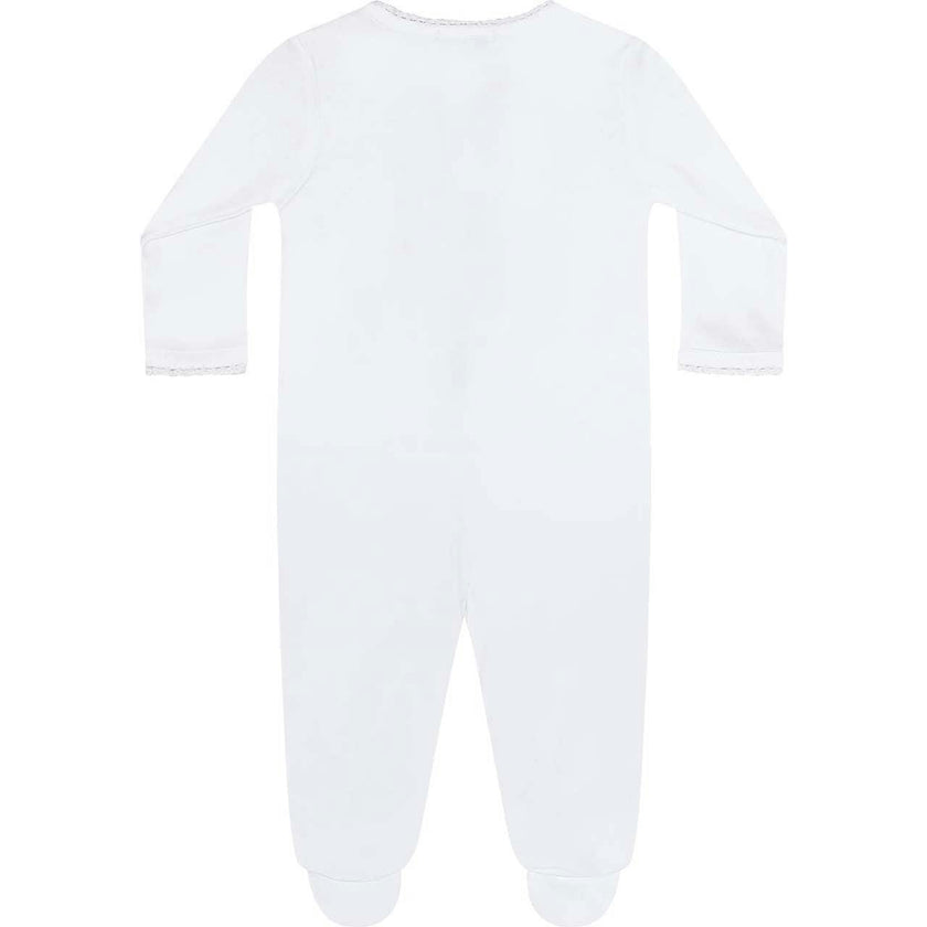 White Crochet Footie