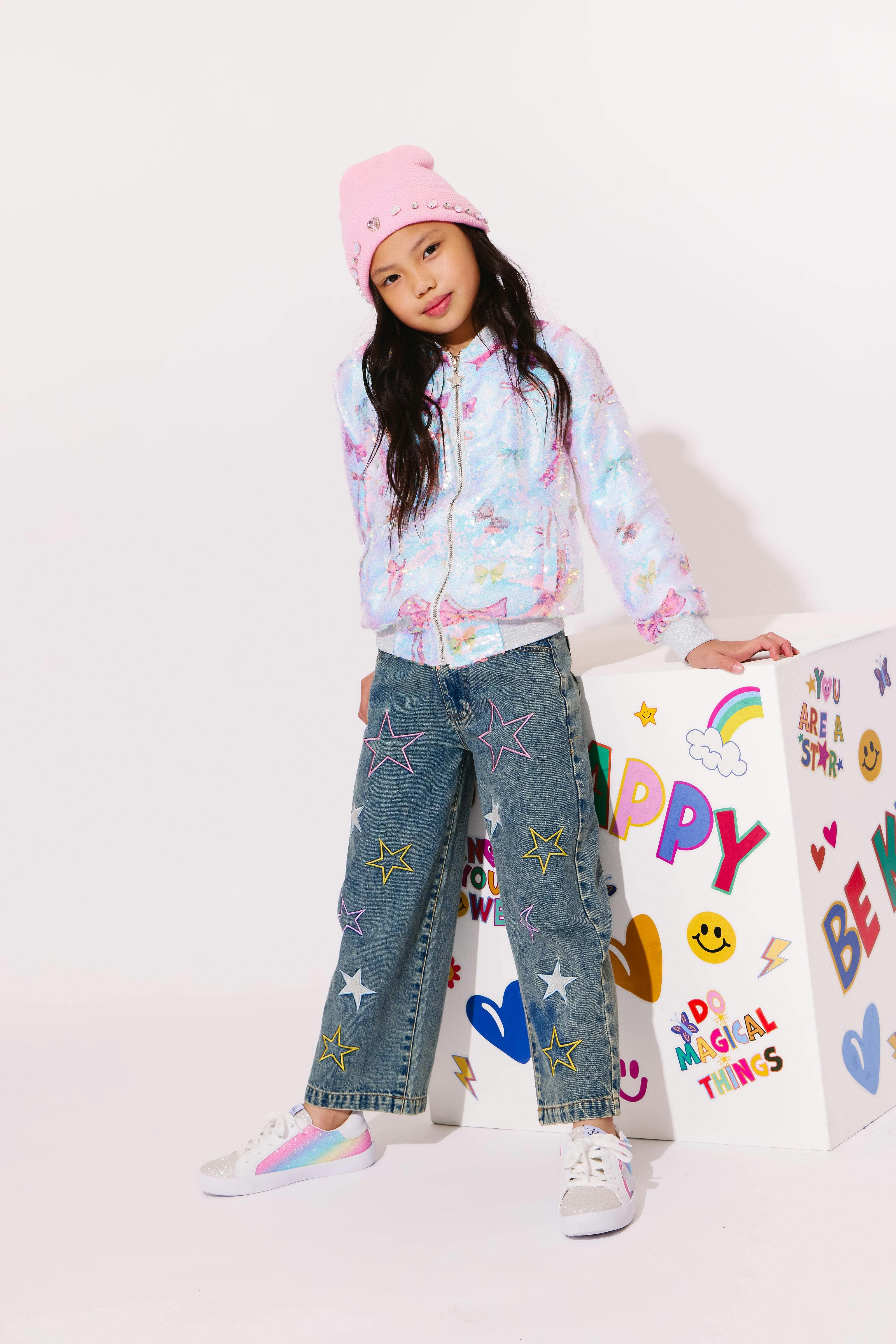Sequin Bow Bomber